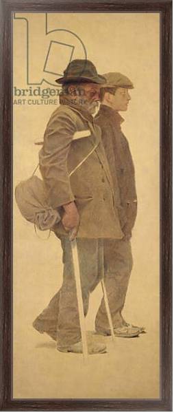 Постер The Mouthful of Bread, study for 'Charity', 1892-1908 с типом исполнения На холсте в раме в багетной раме 221-02