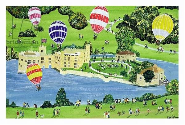 Постер Ballooning at Leeds Castle с типом исполнения На холсте в раме в багетной раме 221-03