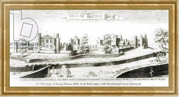 Постер The Siege of Basing House, 1645 с типом исполнения На холсте в раме в багетной раме NA033.1.051