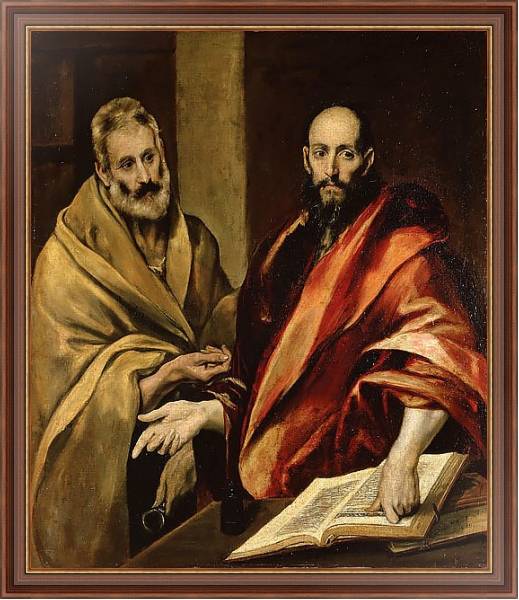 Постер Апостолы Петр и Павел с типом исполнения На холсте в раме в багетной раме 35-M719P-83