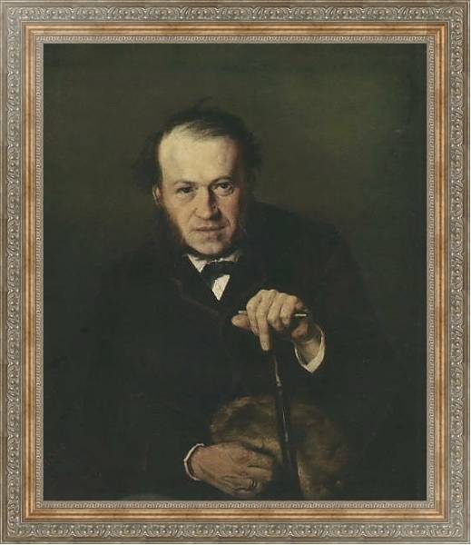 Постер Портрет В.В.Безсонова. 1869 с типом исполнения На холсте в раме в багетной раме 484.M48.310