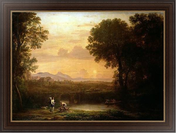 Постер Landscape at Dusk с типом исполнения На холсте в раме в багетной раме 1.023.151