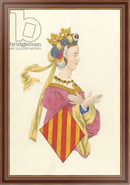 Постер Queen Leanora of Arragon с типом исполнения На холсте в раме в багетной раме 35-M719P-83