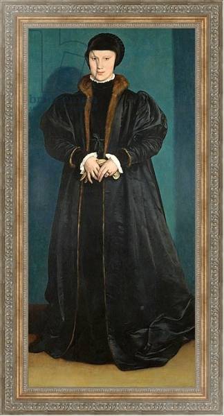 Постер Christina of Denmark Duchess of Milan, probably 1538 с типом исполнения На холсте в раме в багетной раме 484.M48.310
