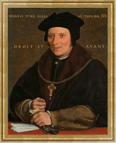 Постер Sir Brian Tuke, c.1527-8 or c.1532-34 с типом исполнения На холсте в раме в багетной раме NA033.1.051