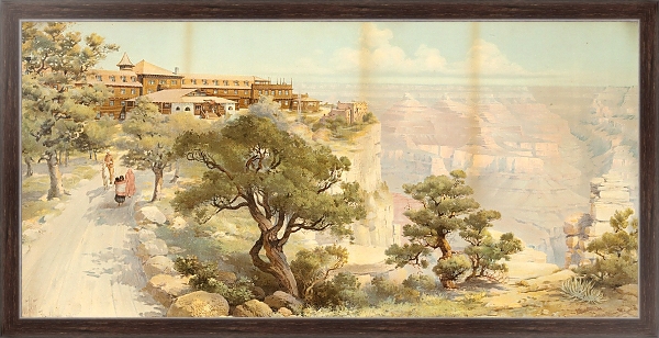 Постер El Tovar, Grand Canyon, Arizona с типом исполнения На холсте в раме в багетной раме 221-02