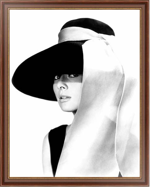Постер Hepburn, Audrey 48 с типом исполнения На холсте в раме в багетной раме 35-M719P-83