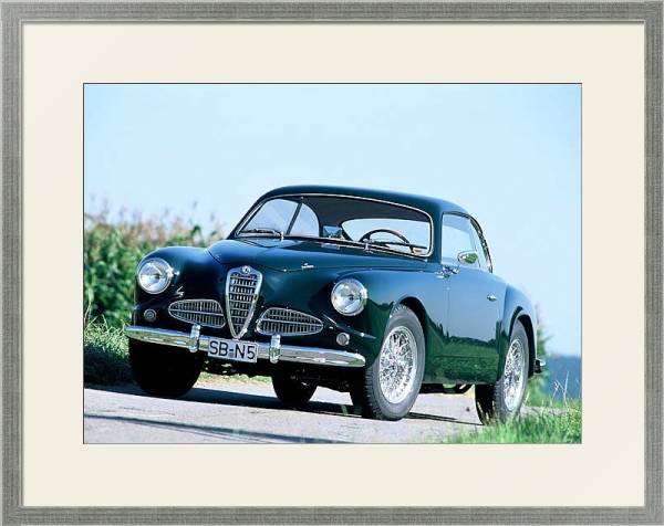 Постер Alfa Romeo 1900 Sprint '1951–58 с типом исполнения Под стеклом в багетной раме 1727.2510