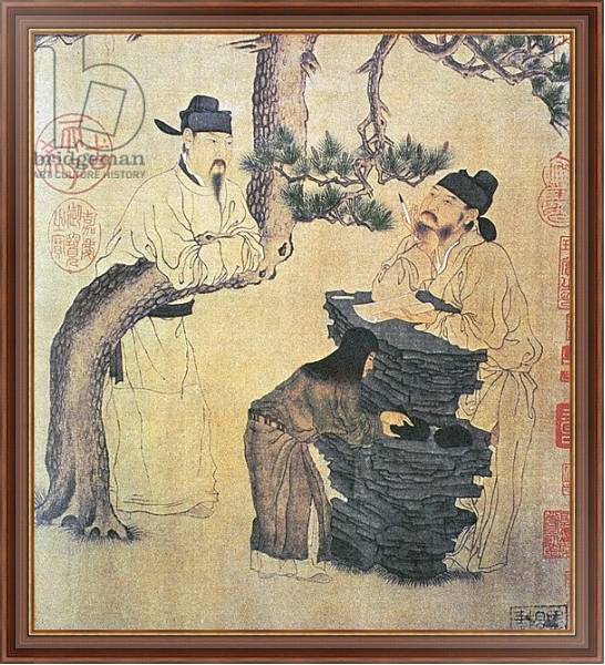 Постер An Ancient Chinese Poet, facsimile of original Chinese scroll с типом исполнения На холсте в раме в багетной раме 35-M719P-83