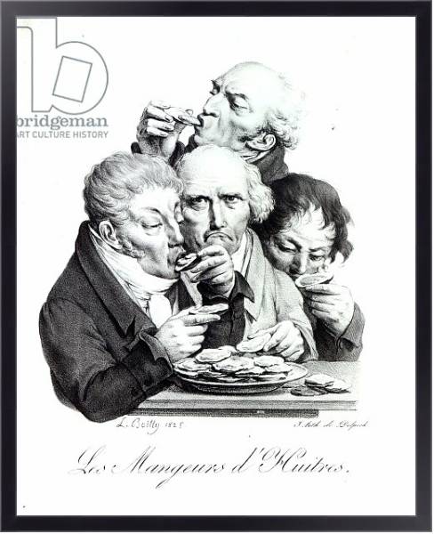 Постер Les Mangeurs d'Huitres, 1825 с типом исполнения На холсте в раме в багетной раме 221-01