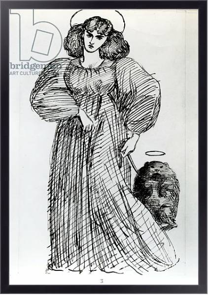 Постер Mrs. Morris and the Wombat, 1869 с типом исполнения На холсте в раме в багетной раме 221-01