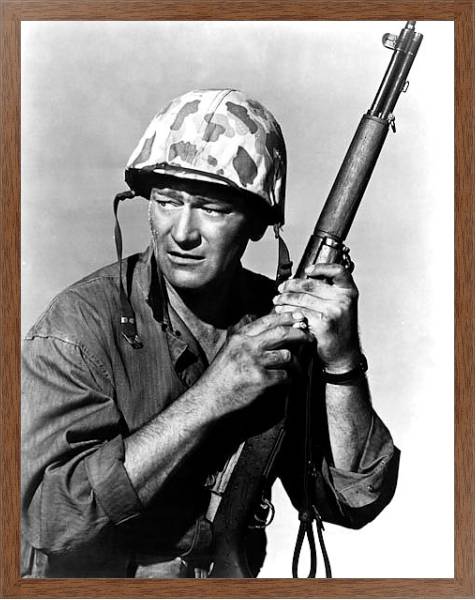 Постер Wayne, John (Sands Of Iwo Jima) с типом исполнения На холсте в раме в багетной раме 1727.4310
