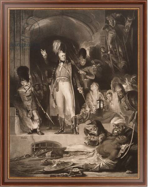 Постер Sir David Baird discovering the body of Tipu Sultan, 1843 с типом исполнения На холсте в раме в багетной раме 35-M719P-83