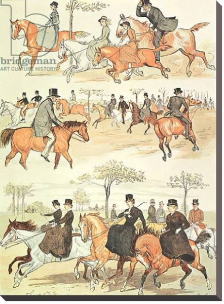 Постер Riding Side-saddle с типом исполнения На холсте без рамы