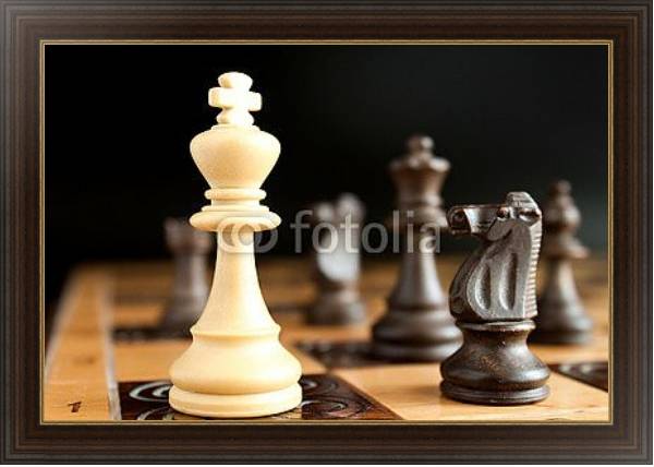 Постер Шахматы 2 с типом исполнения На холсте в раме в багетной раме 1.023.151