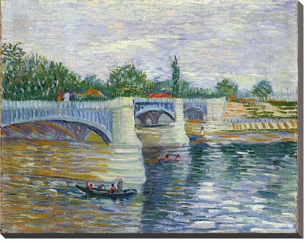Постер Seine with the Pont de la Grande Jette, The с типом исполнения На холсте без рамы
