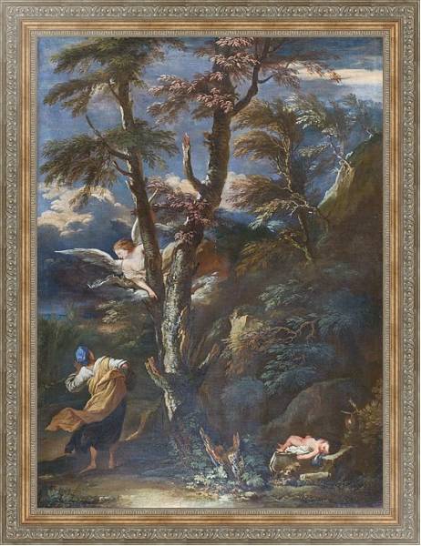 Постер Ангел, приходящий к Хагер и Исмаилу в пустыне с типом исполнения На холсте в раме в багетной раме 484.M48.310