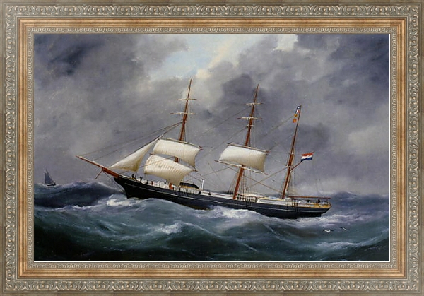 Постер На море с типом исполнения На холсте в раме в багетной раме 484.M48.310