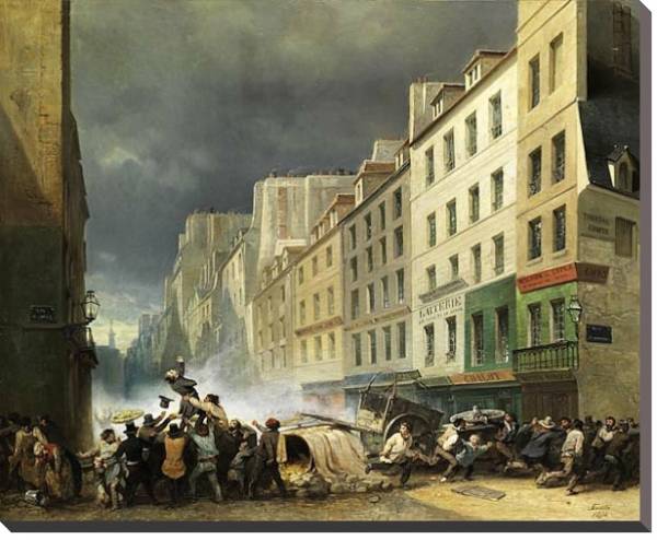Постер Парижская революция - II с типом исполнения На холсте без рамы
