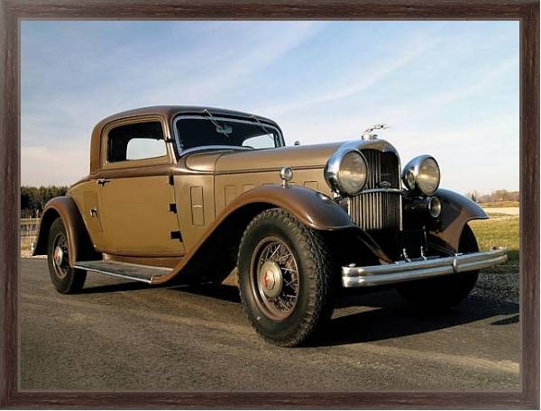 Постер Lincoln KA V8 Coupe '1932 с типом исполнения На холсте в раме в багетной раме 221-02