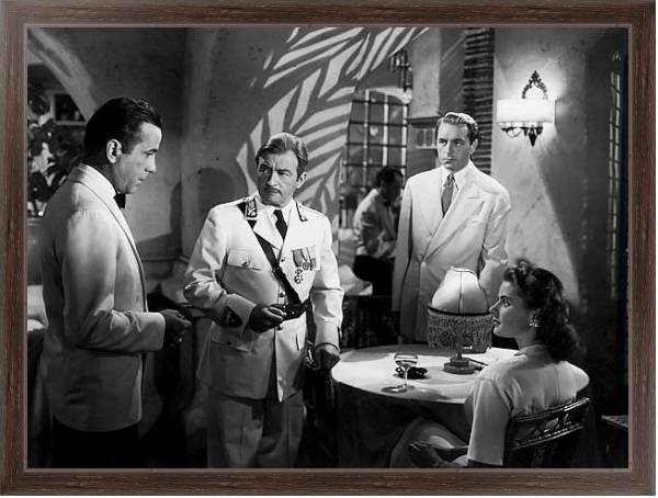 Постер Bogart, Humphrey (Casablanca) 5 с типом исполнения На холсте в раме в багетной раме 221-02