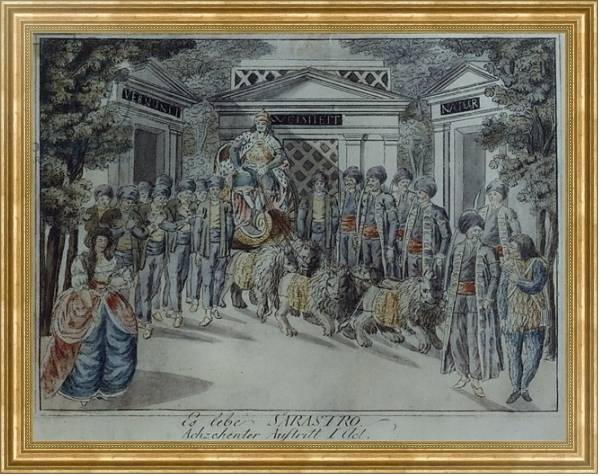 Постер Scene from 'The Magic Flute' by Wolfgang Amadeus Mozart 2 с типом исполнения На холсте в раме в багетной раме NA033.1.051