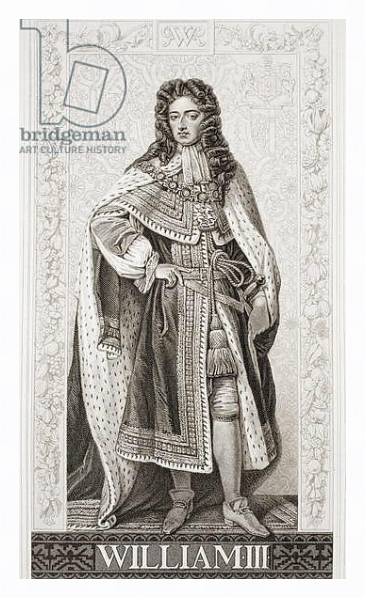 Постер William III from `Illustrations of English and Scottish History' Volume II с типом исполнения На холсте в раме в багетной раме 221-03