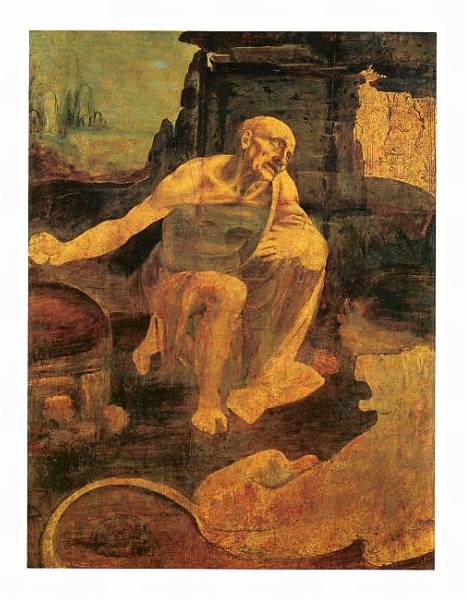 Постер Св. Иероним 2 с типом исполнения На холсте в раме в багетной раме 221-03