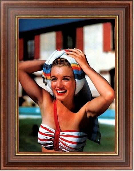 Постер Monroe, Marilyn 57 с типом исполнения На холсте в раме в багетной раме 35-M719P-83