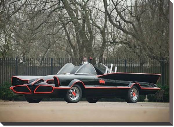 Постер Lincoln Futura Batmobile by Barris Kustom '1966 с типом исполнения На холсте без рамы