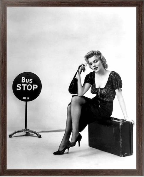 Постер Monroe, Marilyn (Bus Stop) с типом исполнения На холсте в раме в багетной раме 221-02