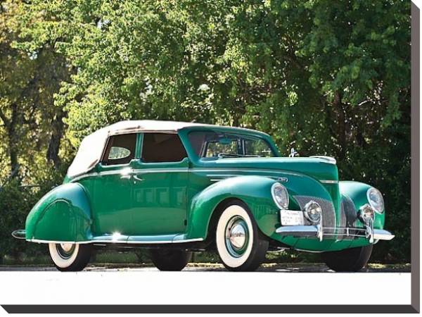 Постер Lincoln Zephyr Convertible Sedan '1939 с типом исполнения На холсте без рамы