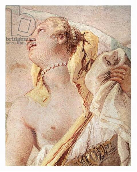 Постер Rinaldo Abandoning Armida, detail of Armida, from 'Gerusalemme Liberata' by Torquato Tasso, 1757 с типом исполнения На холсте в раме в багетной раме 221-03