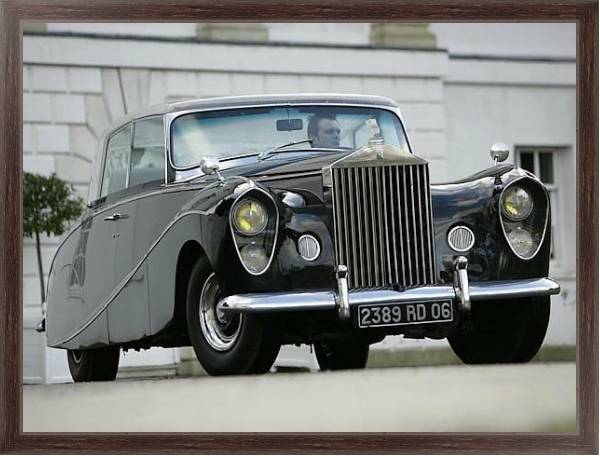 Постер Rolls-Royce Silver Wraith ''Perspex Top'' Saloon by Hooper & Co '1951–59 с типом исполнения На холсте в раме в багетной раме 221-02