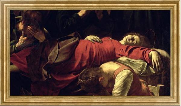 Постер The Death of the Virgin, 1605-06 2 с типом исполнения На холсте в раме в багетной раме NA033.1.051
