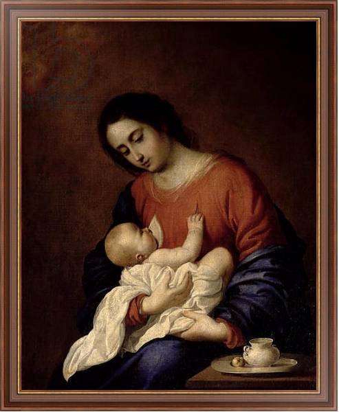 Постер Virgin and Child, 1658 с типом исполнения На холсте в раме в багетной раме 35-M719P-83