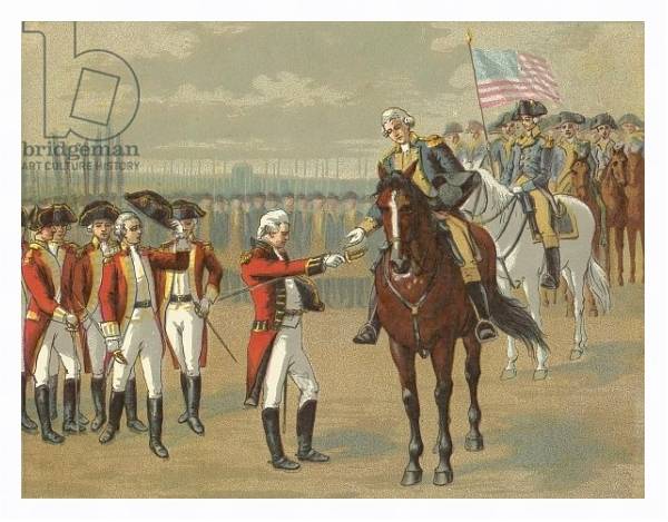 Постер The Surrender of Cornwallis с типом исполнения На холсте в раме в багетной раме 221-03