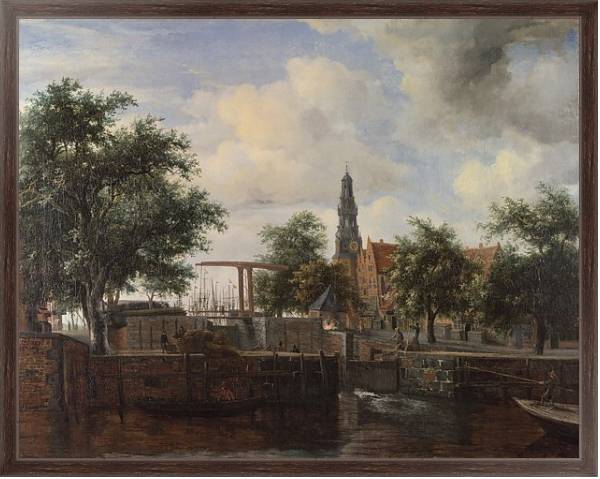 Постер Хаарлемский замок, Амстердам с типом исполнения На холсте в раме в багетной раме 221-02