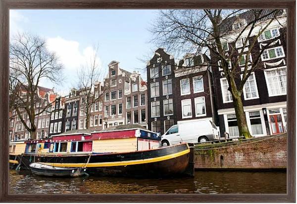 Постер Амстердам 7 с типом исполнения На холсте в раме в багетной раме 221-02