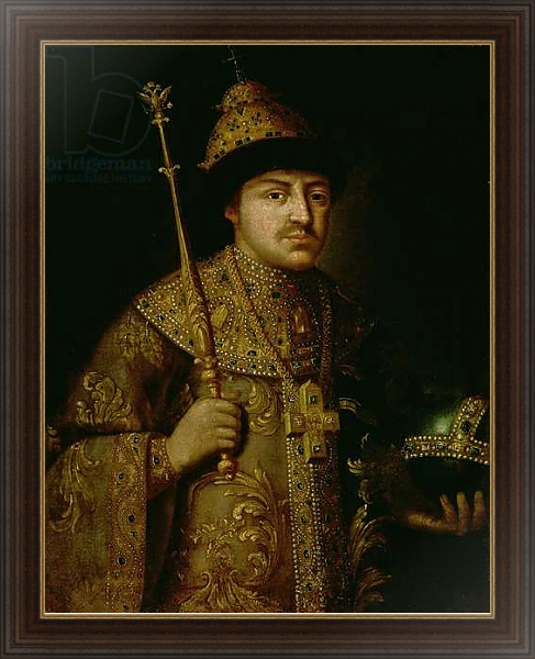 Постер Portrait of Tsar Fyodor III Alexeevich 1 с типом исполнения На холсте в раме в багетной раме 1.023.151