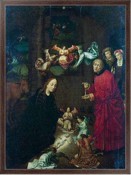 Постер Рождение Христа с типом исполнения На холсте в раме в багетной раме 221-02