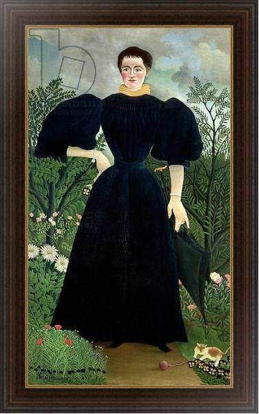 Постер Portrait of a Woman, c.1895-97 с типом исполнения На холсте в раме в багетной раме 1.023.151