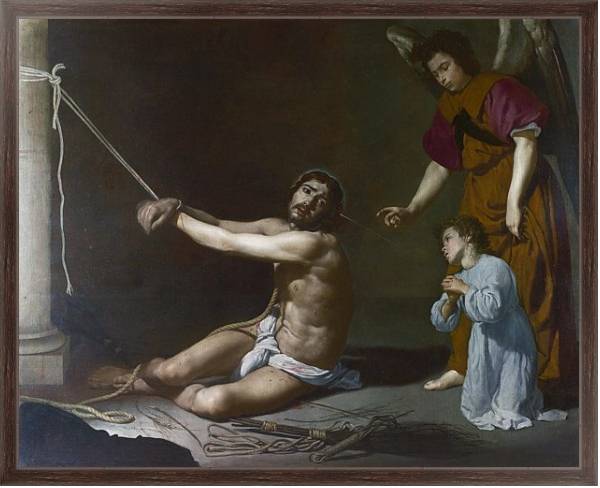 Постер Христос 2 с типом исполнения На холсте в раме в багетной раме 221-02
