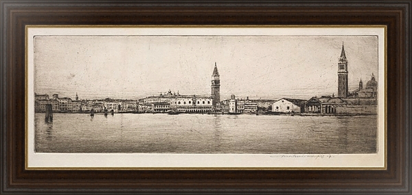 Постер St. Mark’s Basin, Venice с типом исполнения На холсте в раме в багетной раме 1.023.151