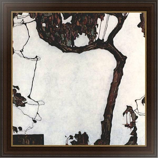 Постер Сливовое дерево с типом исполнения На холсте в раме в багетной раме 1.023.151