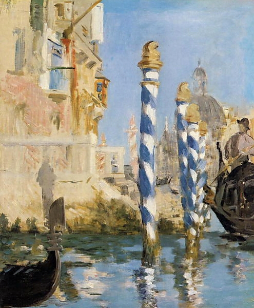 Постер Гранд Канал, Венеция  -  1874 с типом исполнения На холсте без рамы