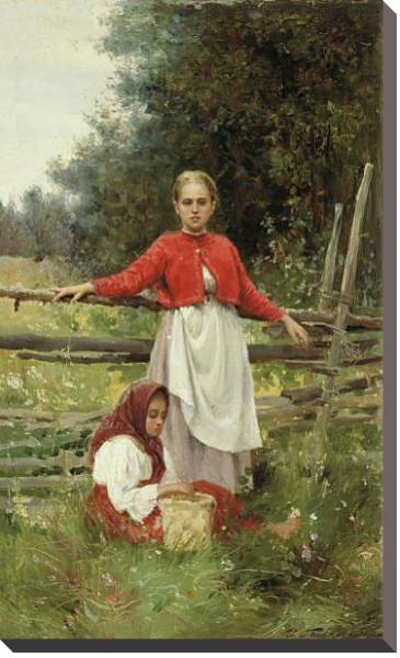 Постер Крестьянские дети. 1890 с типом исполнения На холсте без рамы