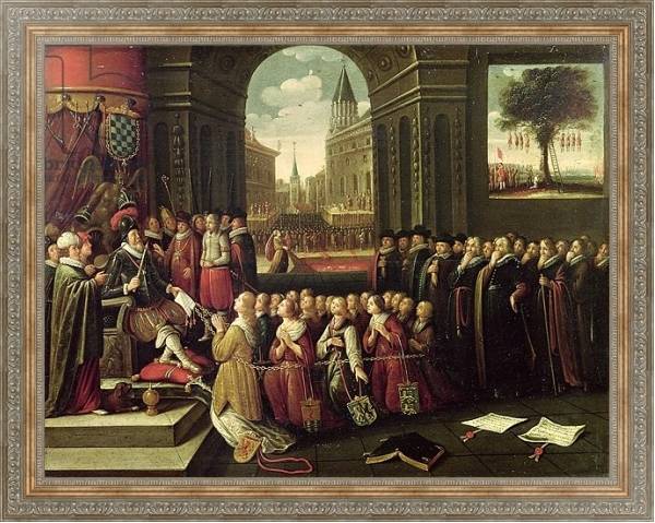 Постер The Tyranny of the Duke of Alba с типом исполнения На холсте в раме в багетной раме 484.M48.310