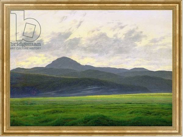 Постер Mountainous landscape с типом исполнения На холсте в раме в багетной раме NA033.1.051