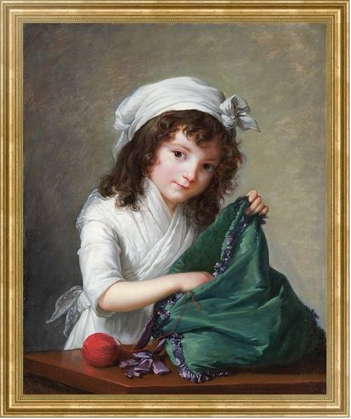 Постер Мадемуазель Брогниарт с типом исполнения На холсте в раме в багетной раме NA033.1.051